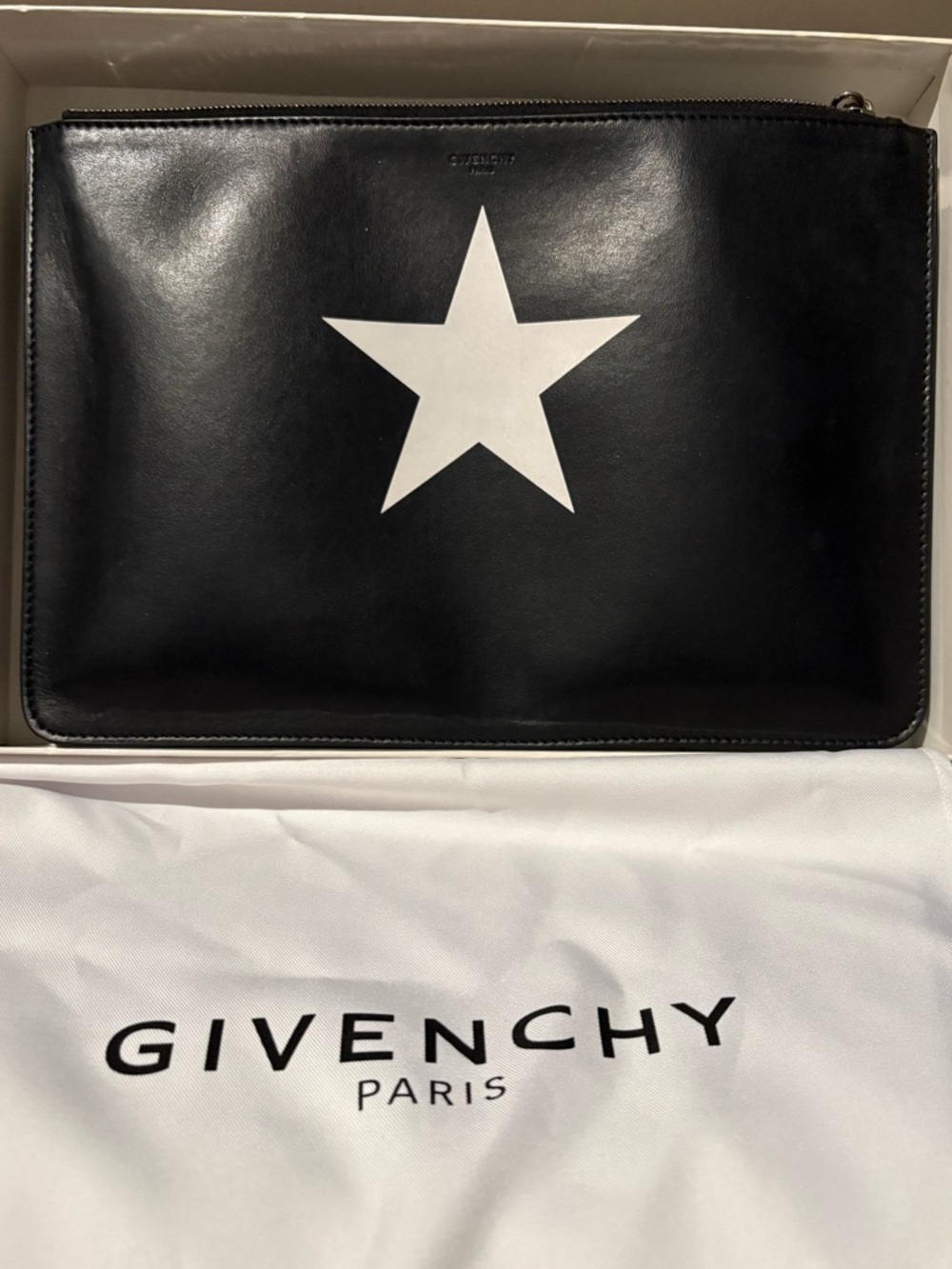 Authentic Givenchy Leather Pouch /Clutch Handbag